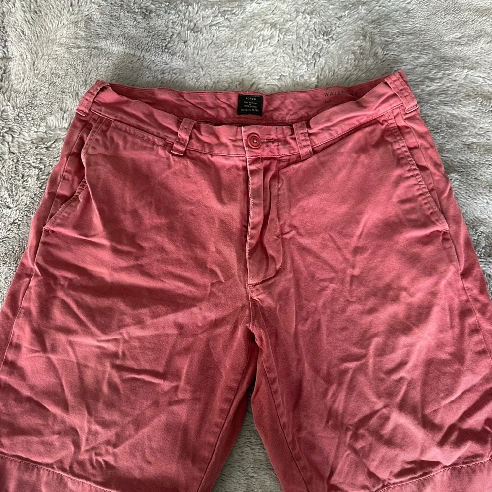 J. Crew Men’s Pink/Coral Casual Stanton Shorts Size 31 NWOT Perfect